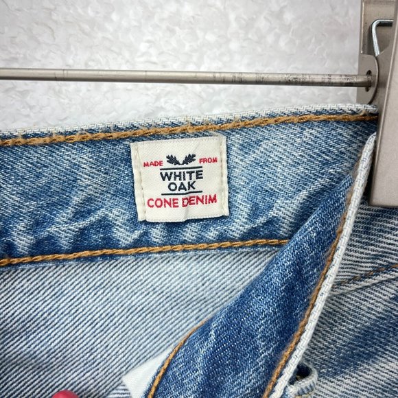 Levi Strauss 501 White Oak Short Cone Denim Blue Medium Wash Size 27 - Picture 4 of 5